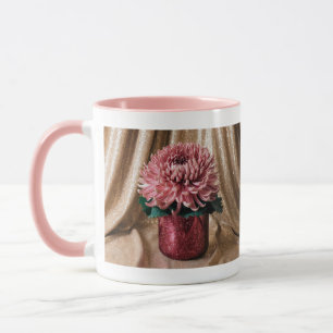 Luxe Pink Combo Mug Luxe Pink Chrysanthemums