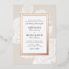 Luxe rose floral silver vintage botanical wedding