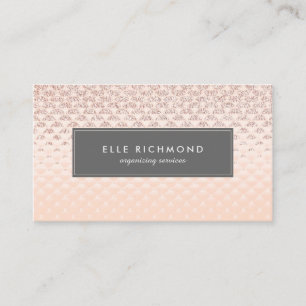 Luxe Rose Gold Business Card Template