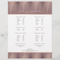 Luxe Rose Gold Confetti Rain Pattern