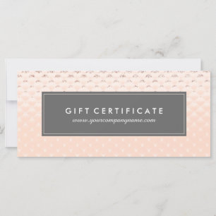 Luxe Rose Gold Gift Certificate