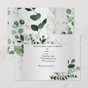 LUXE SILVER BOTANICAL RESPONSE CARD