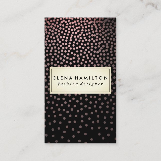 Luxe Speckled Pattern Business Card (Front)