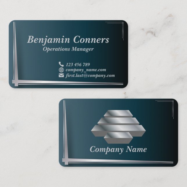 LuxeLine Customisable Business Cards (Front/Back)