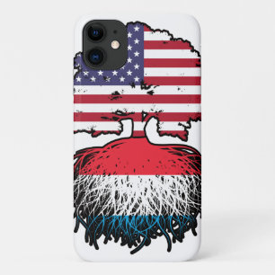 Luxembourg American USA United States Flag Roots iPhone 11 Case