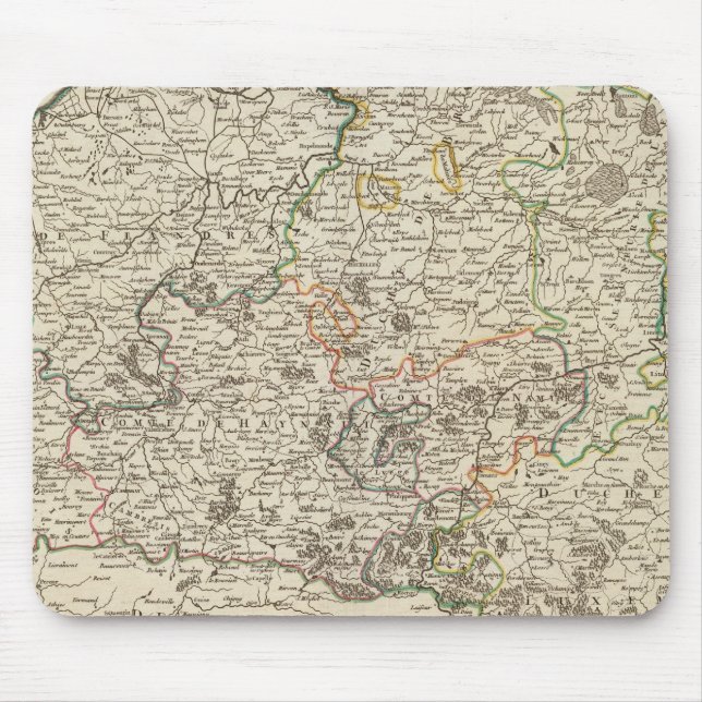 Luxembourg, Belgium Mouse Mat (Front)
