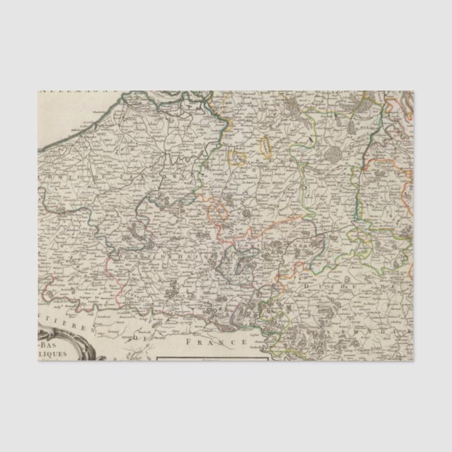 Luxembourg, Belgium Tissue Paper (Front)