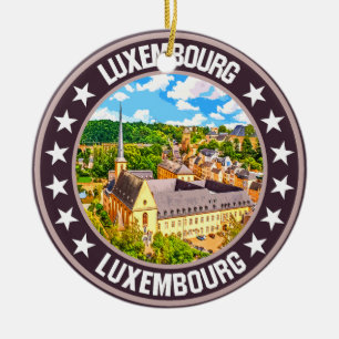 Luxembourg                                         ceramic tree decoration