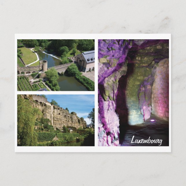 Luxembourg City Caverns Postcard (Front)