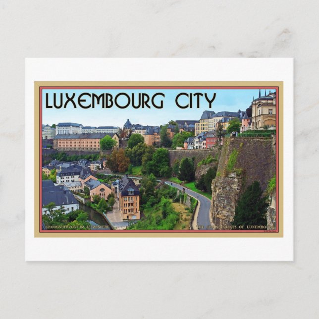 Luxembourg City Postcard (Front)