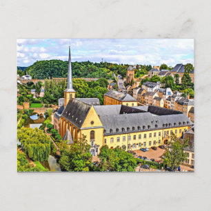 Luxembourg city postcard