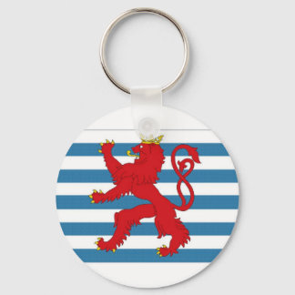 Luxembourg Civil Ensign Key Ring
