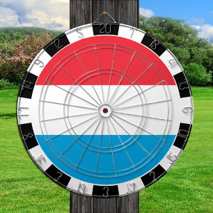 Luxembourg Dartboard, game board, Luxembourg Flag Dartboard