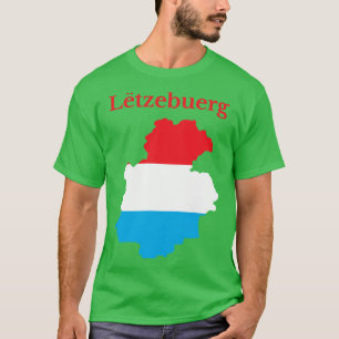 Luxembourg District Map T-Shirt