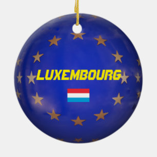 Luxembourg E.U. Christmas Ornament