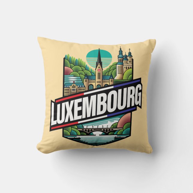 Luxembourg Europe Cushion (Front)