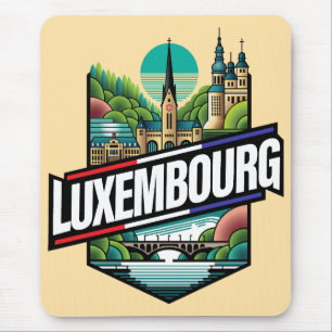 Luxembourg Europe Mouse Mat