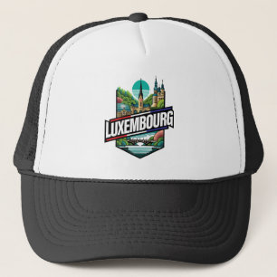 Luxembourg Europe Trucker Hat