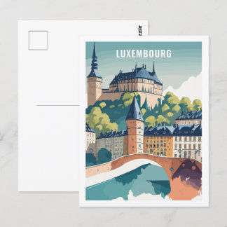 Luxembourg Famous Travel Place Postcard