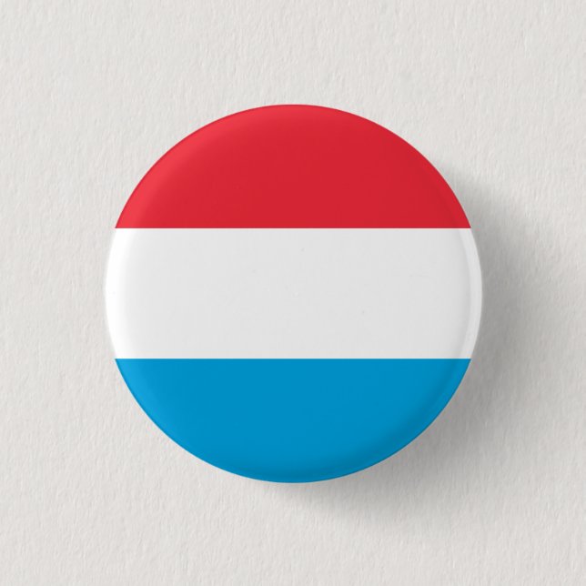 Luxembourg Flag 3 Cm Round Badge (Front)