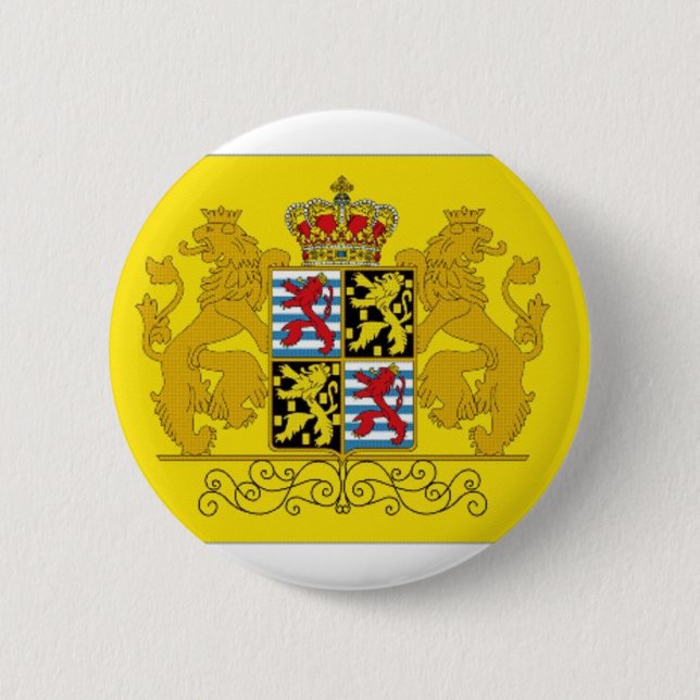Luxembourg Flag 6 Cm Round Badge (Front)