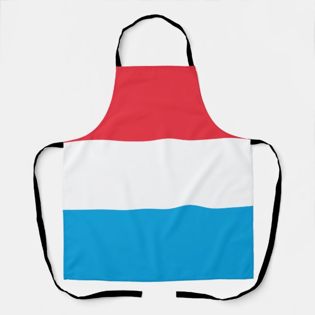 Luxembourg flag apron (Front)