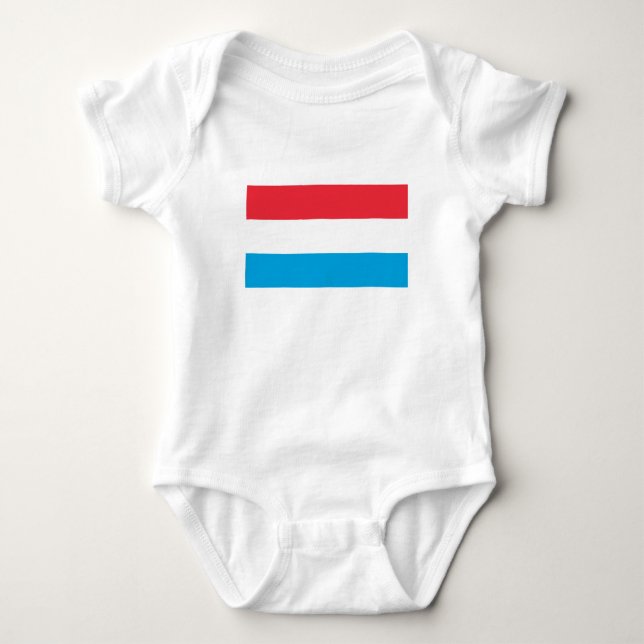 Luxembourg Flag Baby Bodysuit (Front)