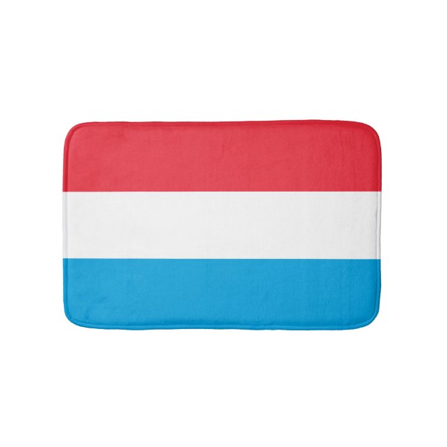 Luxembourg flag bath mat (Front)