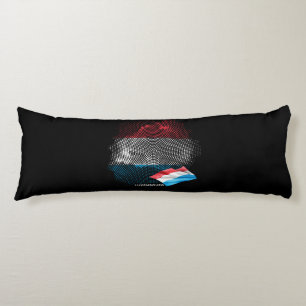 Luxembourg flag body cushion