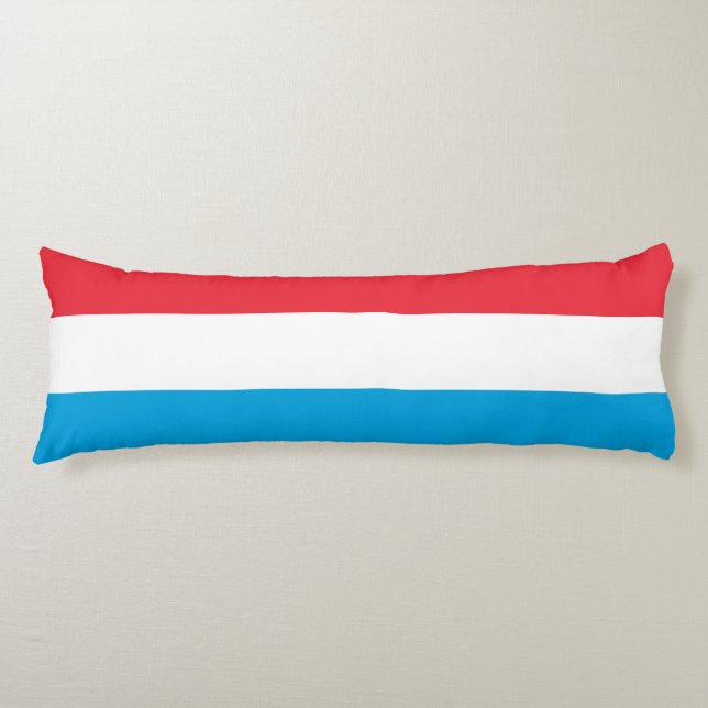 Luxembourg flag body cushion (Front)