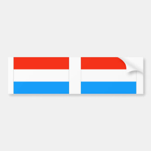 Luxembourg flag bumper sticker