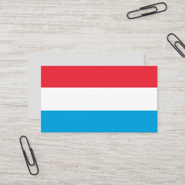 Luxembourg flag business card (Front/Back In Situ)