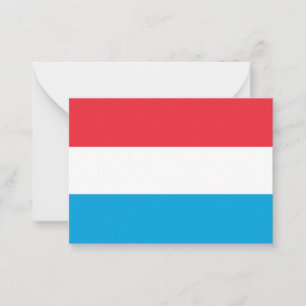 Luxembourg flag card