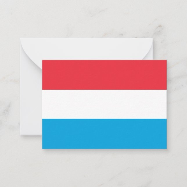 Luxembourg flag card (Front)