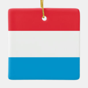 Luxembourg Flag  Ceramic Ornament