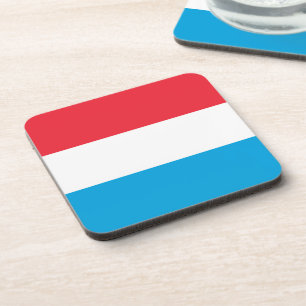 Luxembourg flag coaster