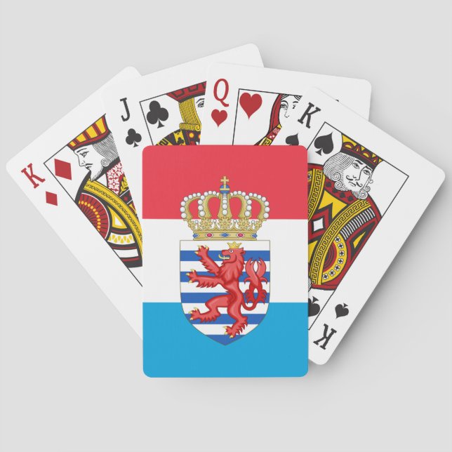 Luxembourg flag/ coat of arms playing cards (Back)