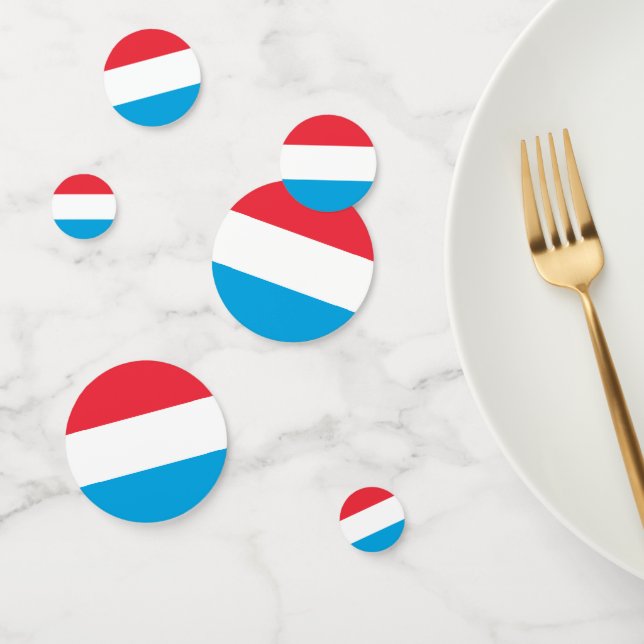 Luxembourg flag confetti (Group)