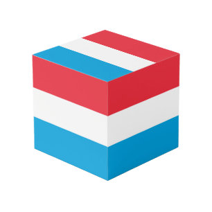 Luxembourg flag cube