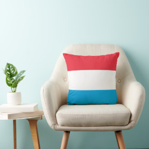 Luxembourg flag cushion