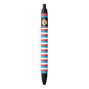 Luxembourg Flag Cute Patriotic Black Ink Pen