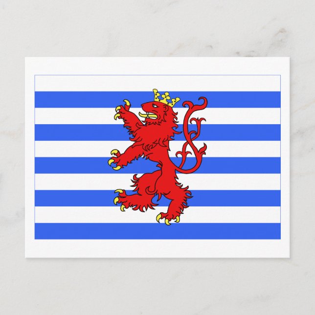 Luxembourg Flag (de facto) Postcard (Front)