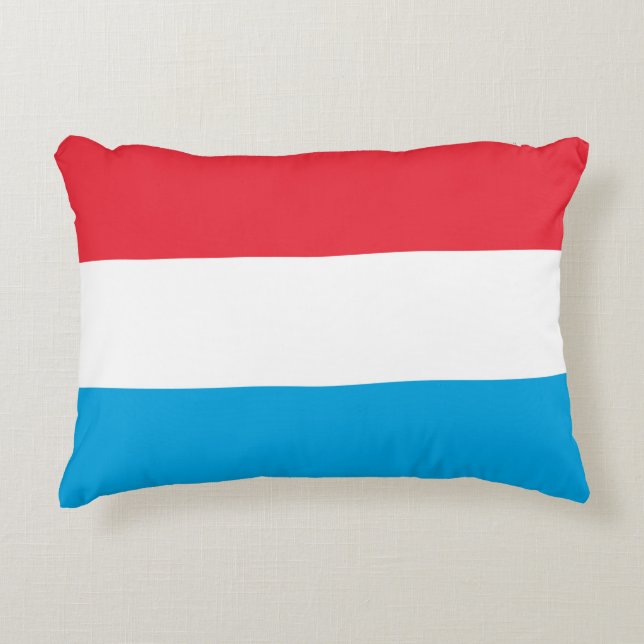Luxembourg flag decorative cushion (Front)