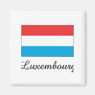 Luxembourg Flag Design Magnet
