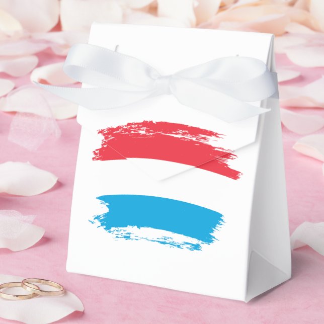 Luxembourg flag favour box (Wedding)