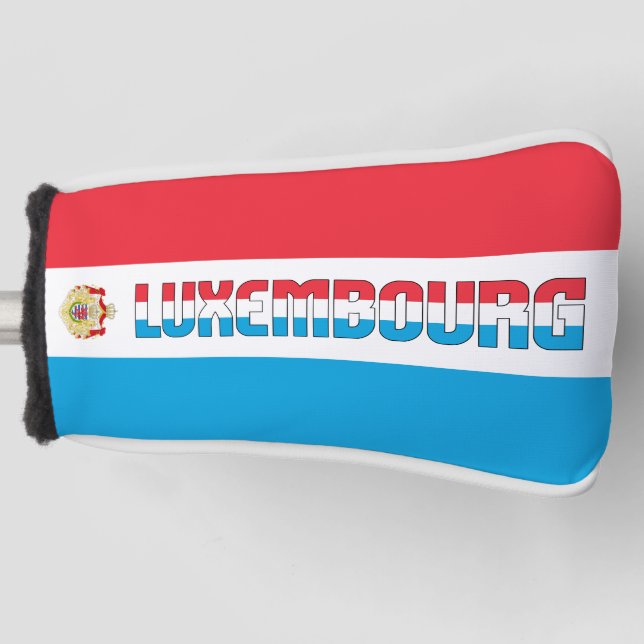 Luxembourg Flag Gorgeous Patriotic Golf Head Cover (Front)