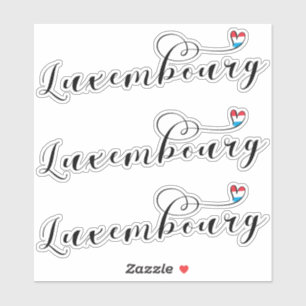 Luxembourg Flag Heart, Luxembourger
