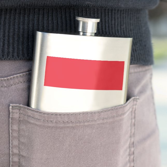 Luxembourg flag hip flask (In Situ)