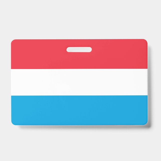Luxembourg flag ID badge (Front)