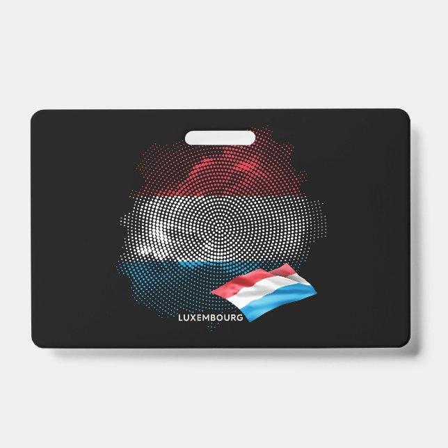 Luxembourg flag ID badge (Front)